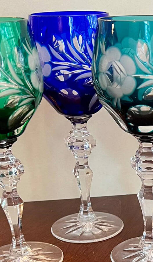 BEZ4 Cobalt Blue Water Goblet by Beyer-1