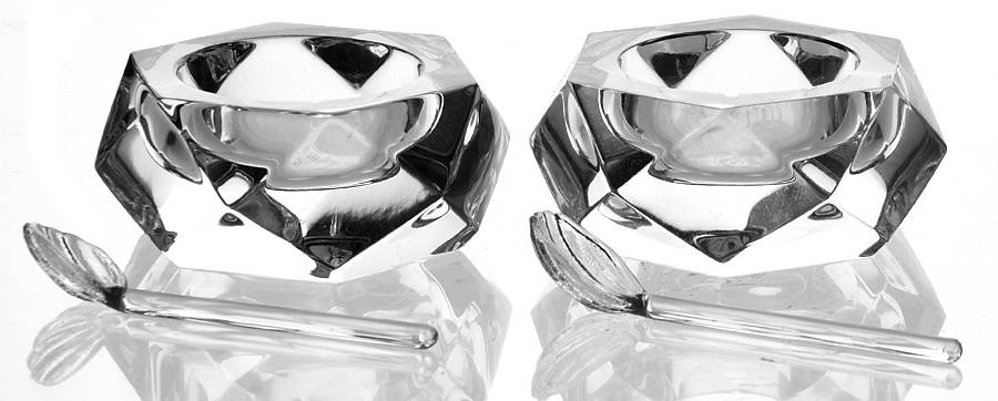 Camel (Set of 2) Individual with Spoon Salt Dip by Baccarat-1