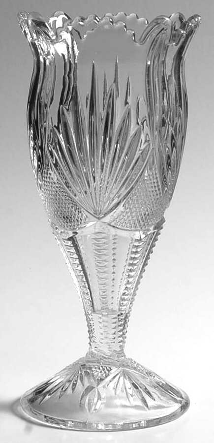 Fine Cut and Fan 8" Flower Vase by Bryce-1
