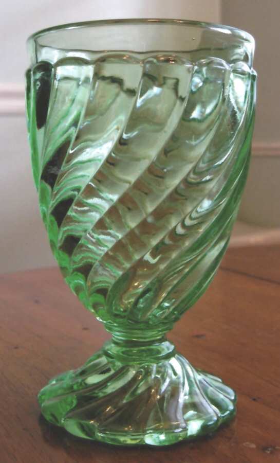 Swirl Green Water Goblet by Baccarat-1