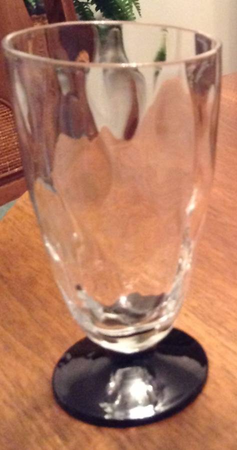 Monterey Clear (Black Base) Juice Glass by Bryce-1