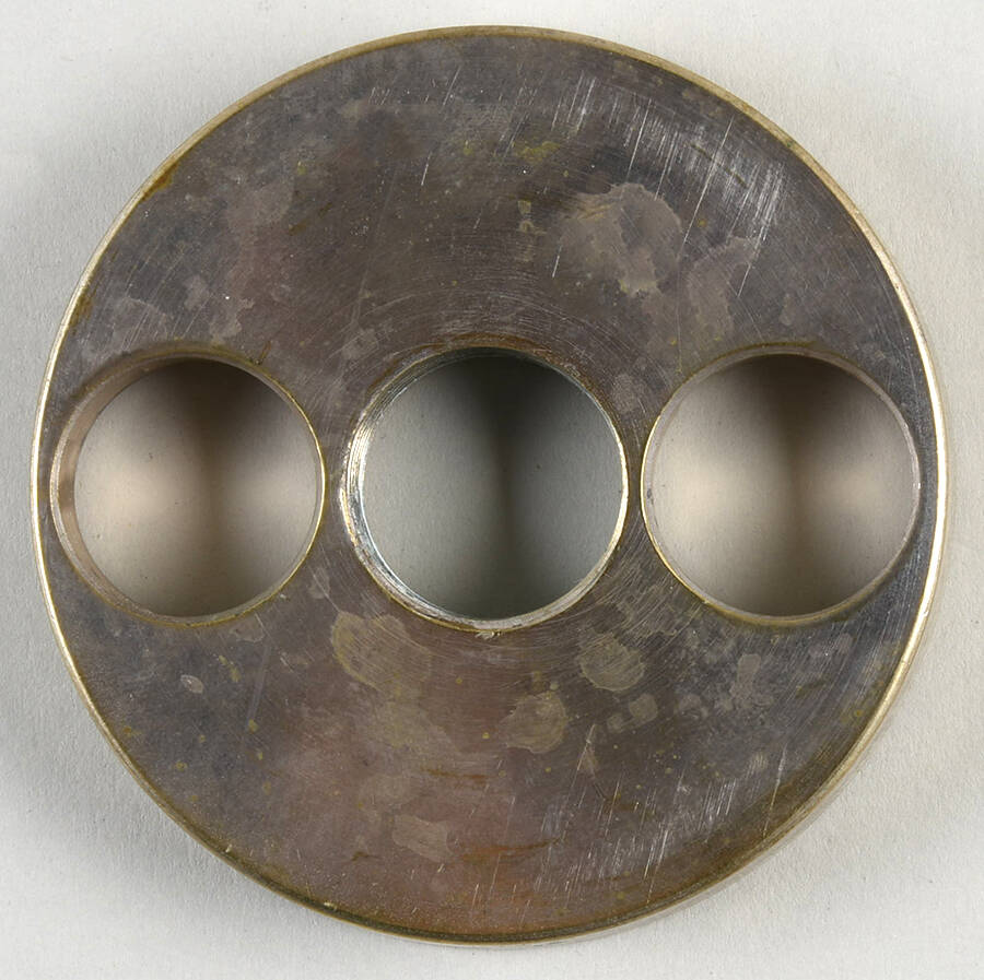 Medallion Metal Socket for 21" Candelabra 3 Light by Baccarat-1