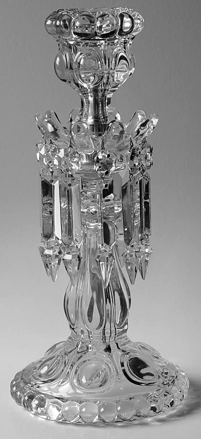 Medallion Hurricane Lamp W/Prism-No Globe by Baccarat-1