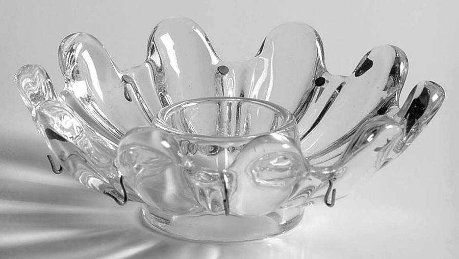 Medallion Bobeche-Holds 10 Prisms by Baccarat-1