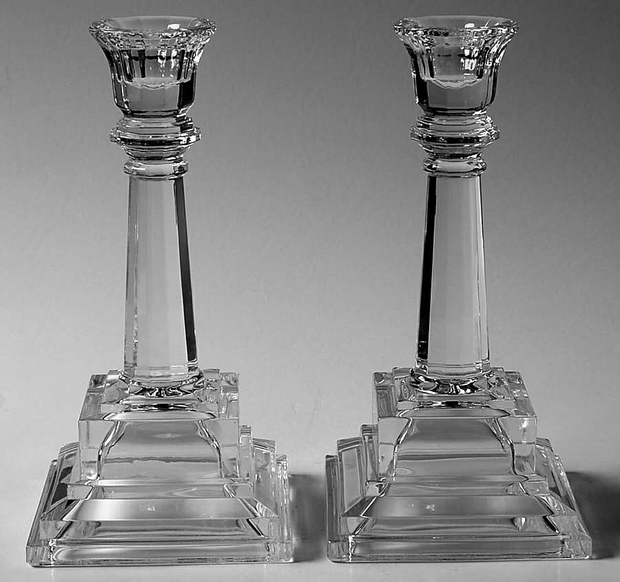 Giftware 8" Single Light Candlestick by Bill Healy Crystal-1