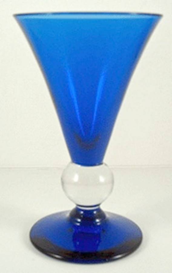 Apollo Cobalt Blue Water Goblet by Bryce-1
