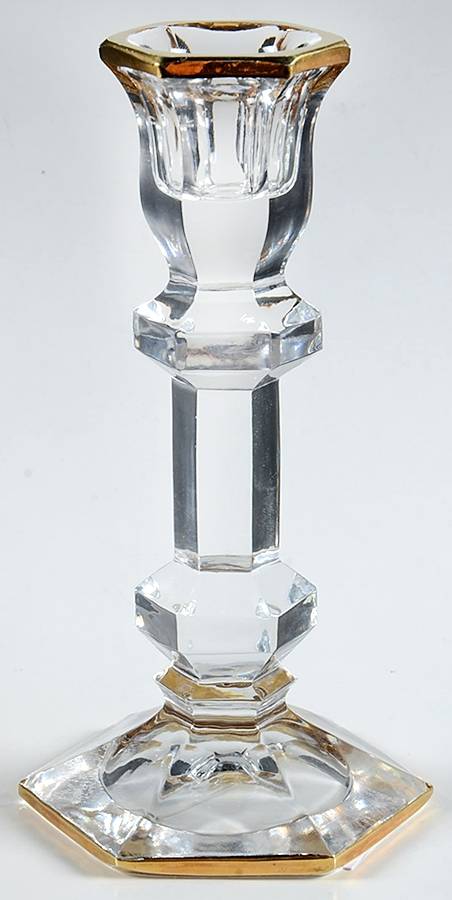 Strathmore Gold 7" Single Light Candlestick by Block-1