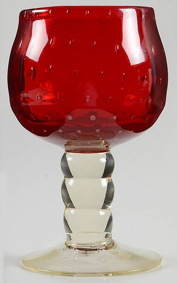 31 1-2 Oversize Goblet by Bischoff Glass Company-1