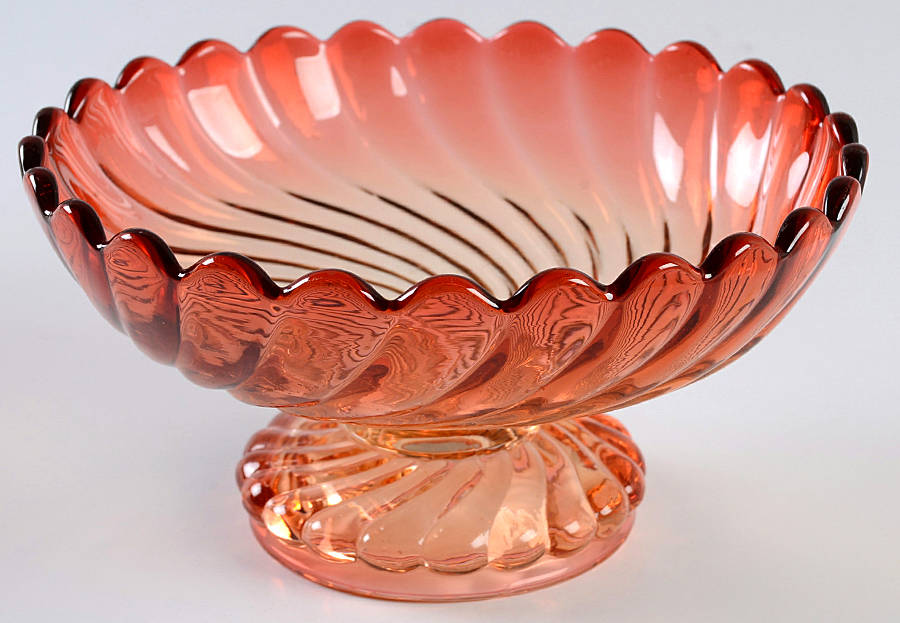 Swirl Rose Round Compote (Height X Width) by Baccarat-1