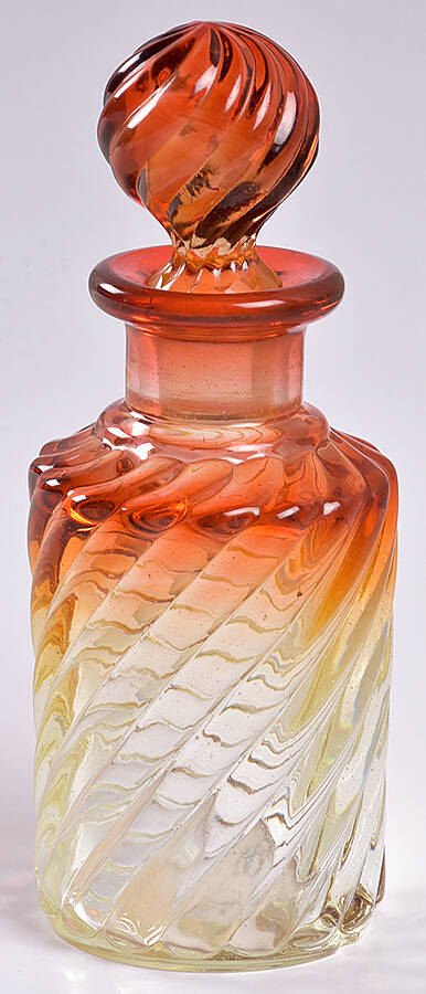 Swirl Rose Perfume Bottle & Stopper by Baccarat-1