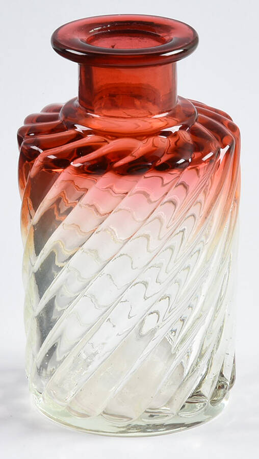 Swirl Rose Perfume Bottle No Stopper by Baccarat-1