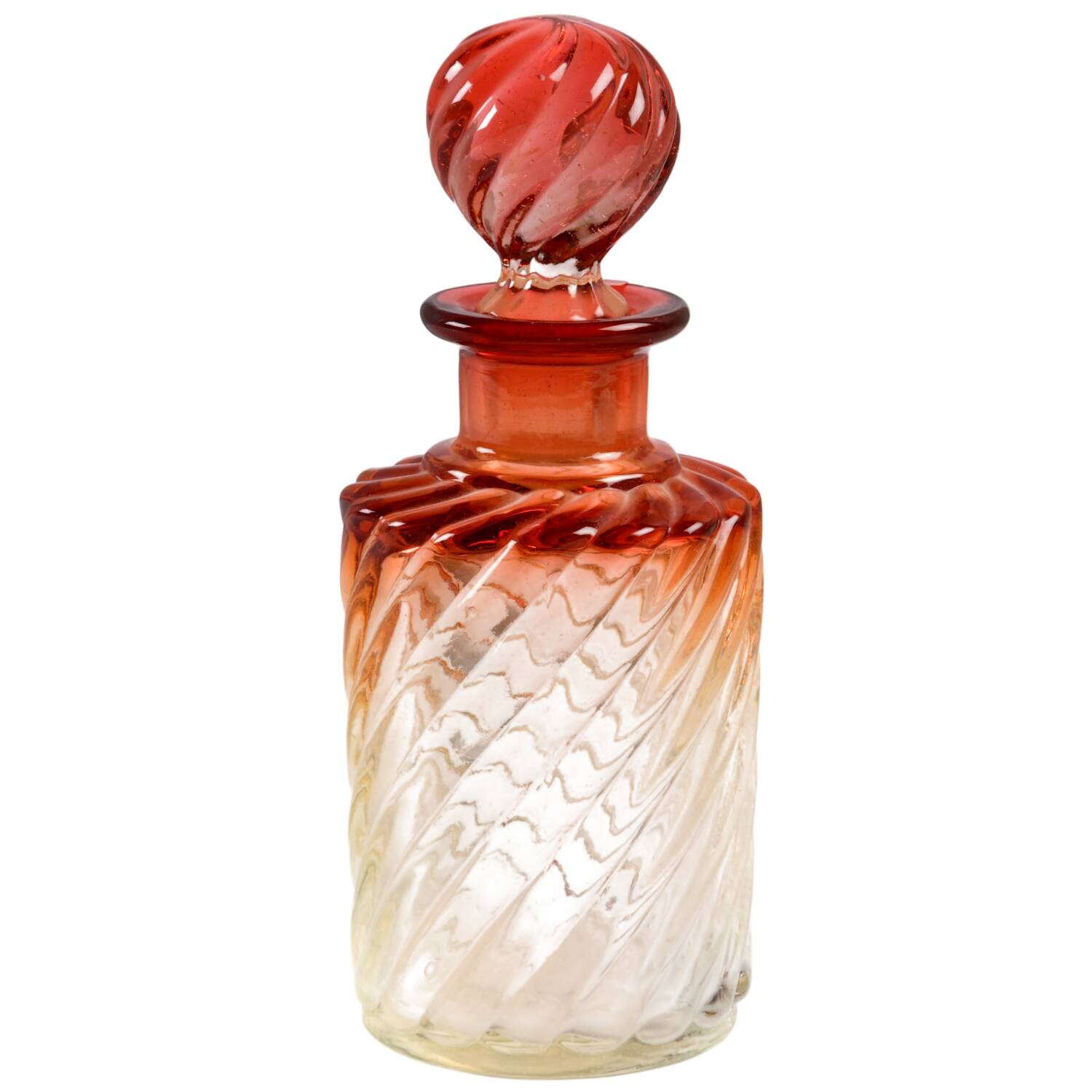 Swirl Rose Perfume Bottle & Stopper by Baccarat-1