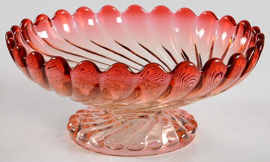Swirl Rose Round Compote (Height X Width) by Baccarat-1