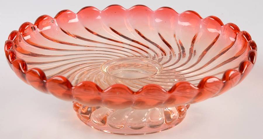 Swirl Rose 1" Low Open Compote by Baccarat-1