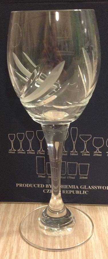 BZR5 Water Goblet by Bohemia Czech Republic-1