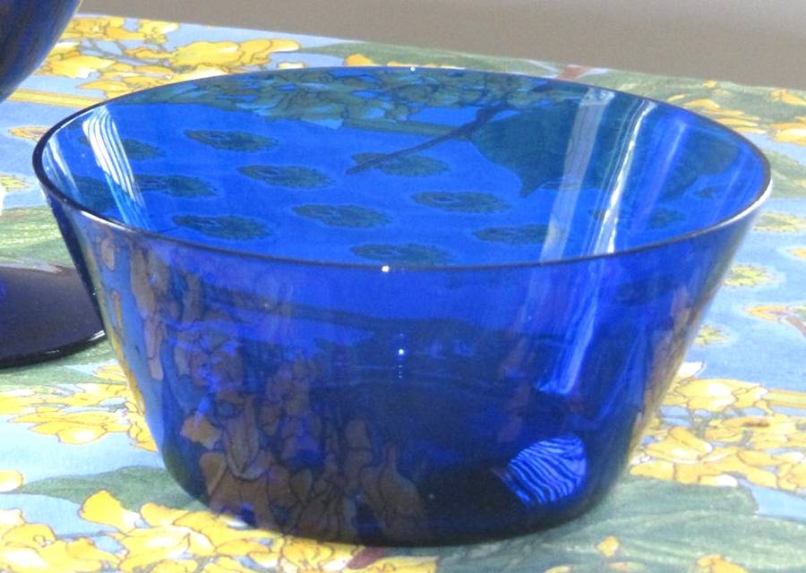 747 Cobalt Finger Bowl by Bryce-1