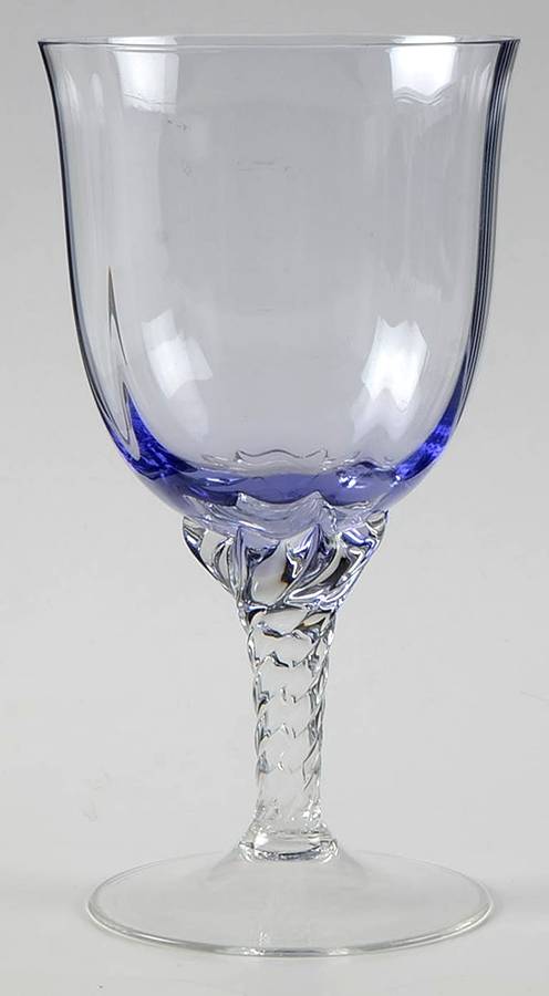 Liza Lilac Water Goblet by George Borgfeldt-1