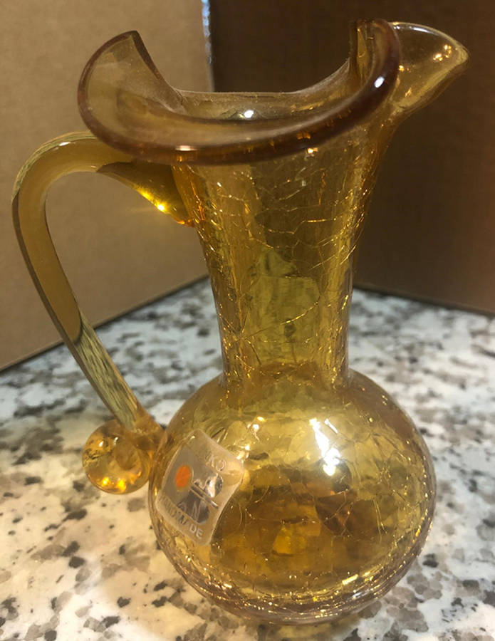 Vases Handled Vase by Blenko-1