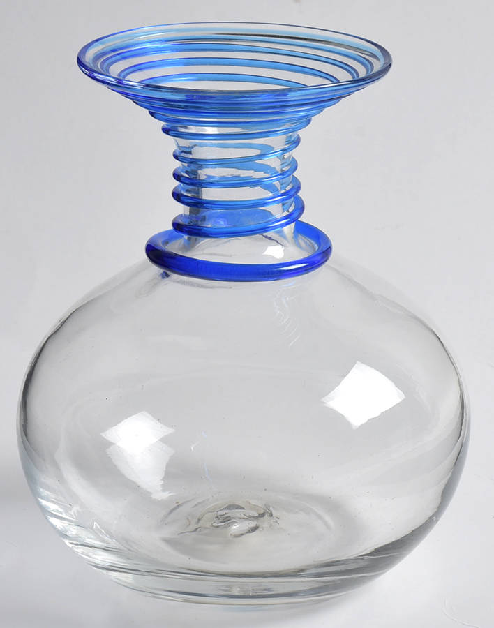 Vases #8318 6" Applied Swirl Vase by Blenko-1