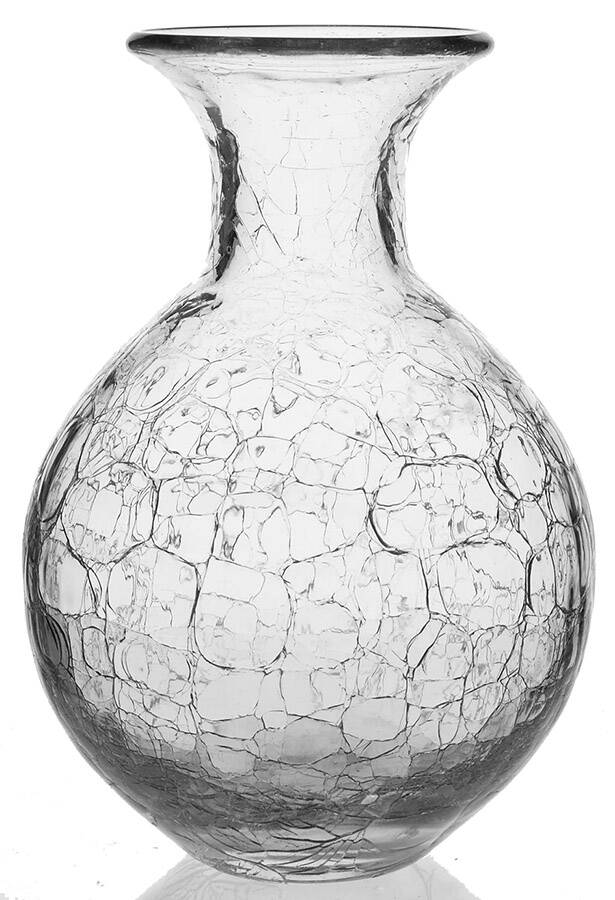 Vases 2016 Crackled 8" Vase by Blenko-1