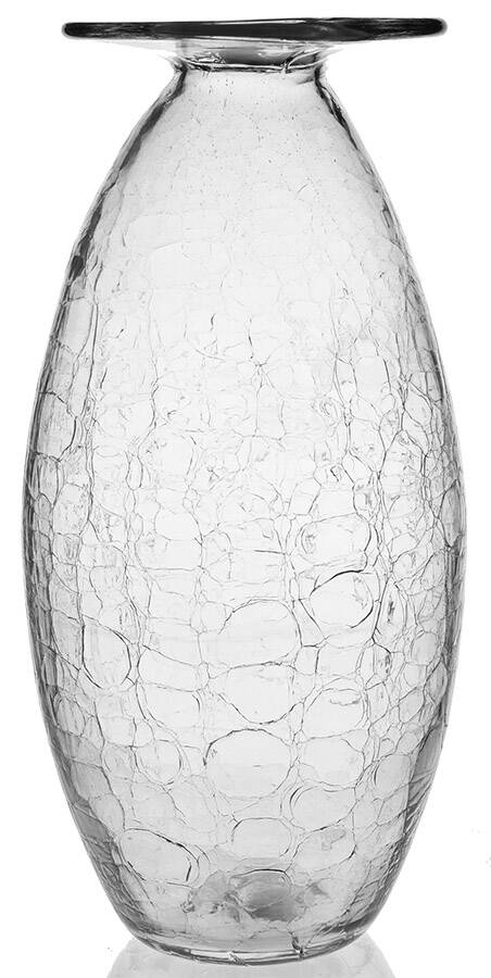 Vases #2120L 13" Crackled Vase by Blenko-1