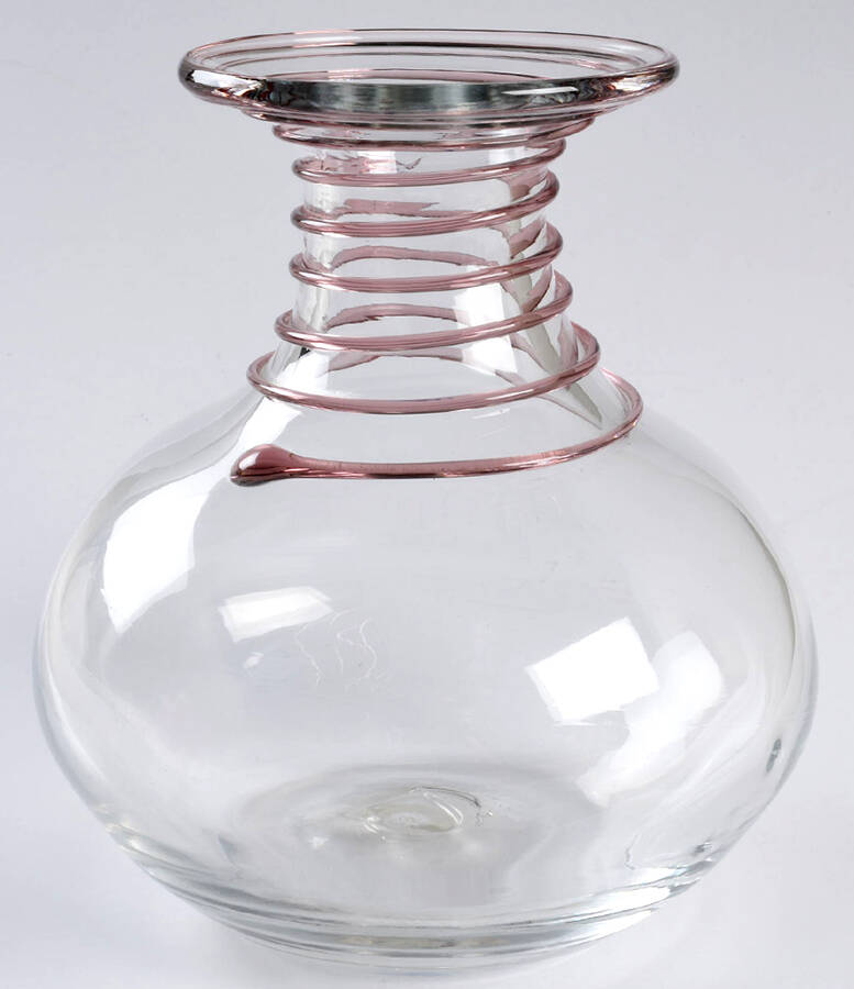 Vases #8318 6" Applied Swirl Vase by Blenko-1