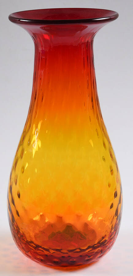 Vases #2511DV 10" Diamond Optic Vase by Blenko-1