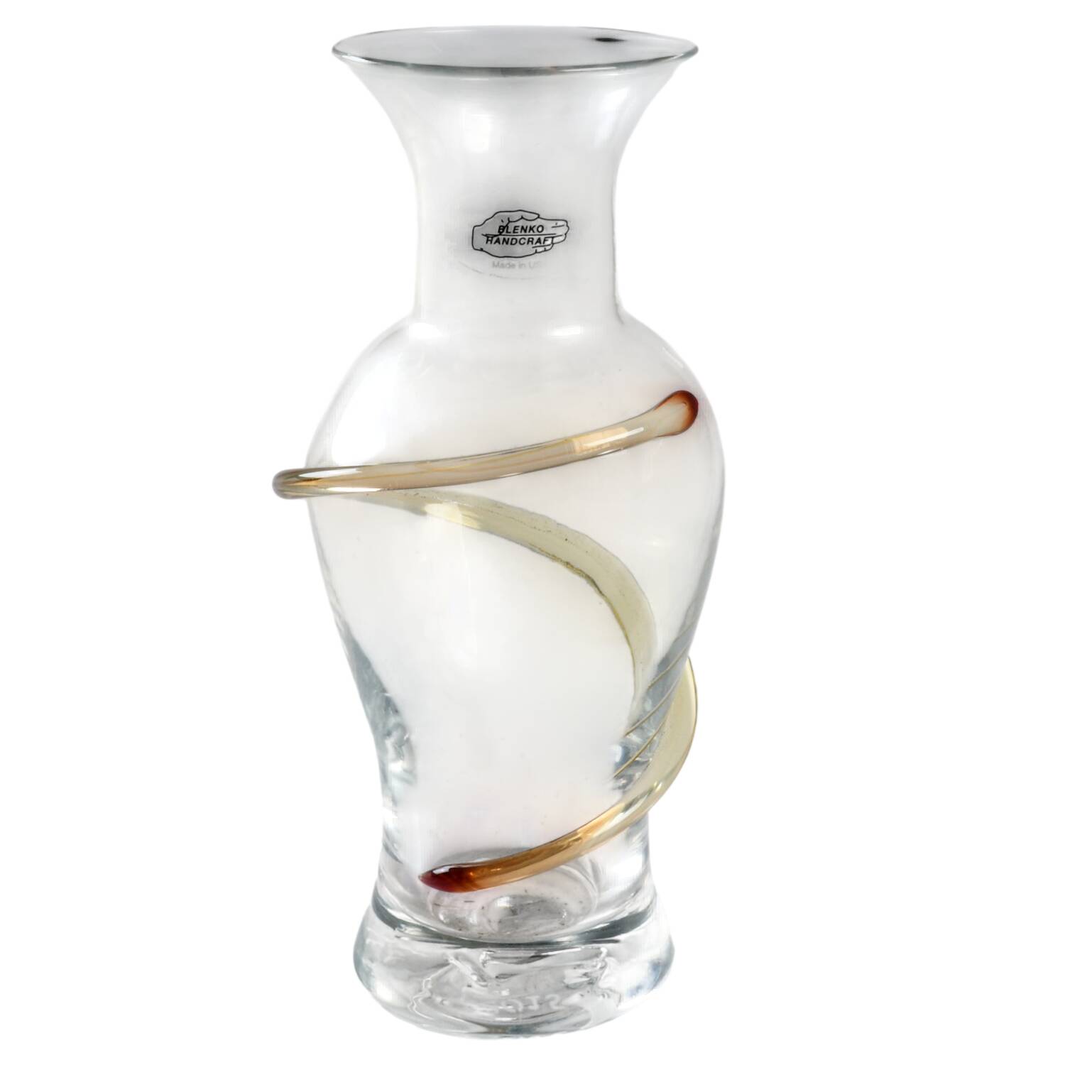 Vases 8" 2015 SE Twist Vase by Blenko-1