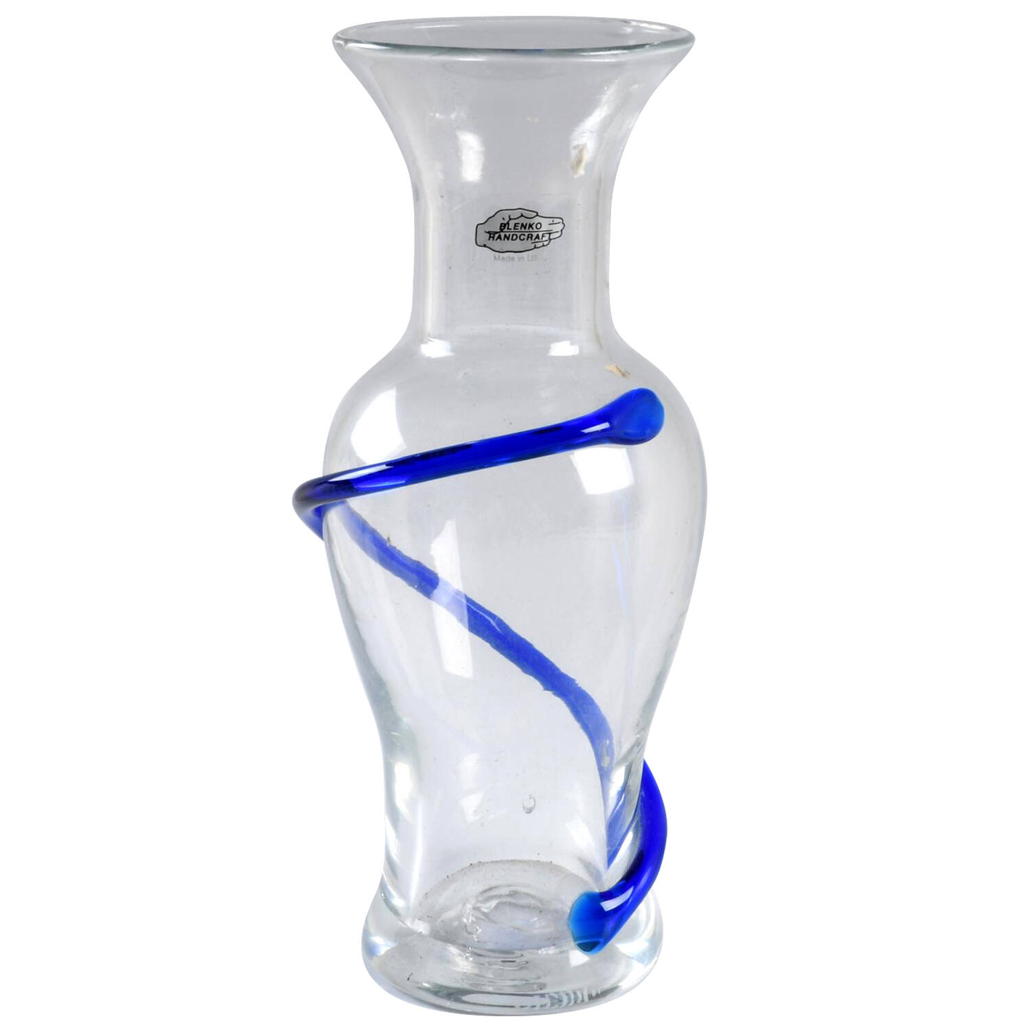 Vases 9" 2015 SE Twist Vase by Blenko-1