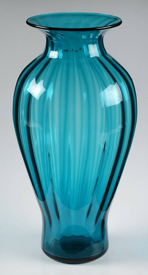 Vases #2715 16" Straight Optic Vase by Blenko-1