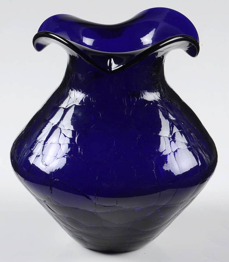 Vases 7" Crimped Vase by Blenko-1