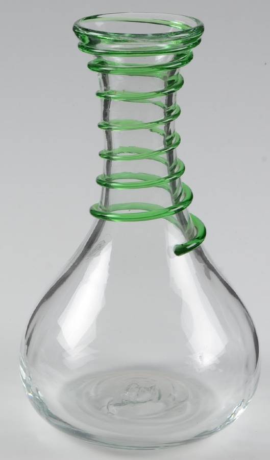 Vases #9432 9" Applied Swirl Vase by Blenko-1