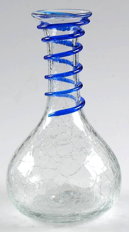 Vases 9" #9432 Crackled Vase by Blenko-1