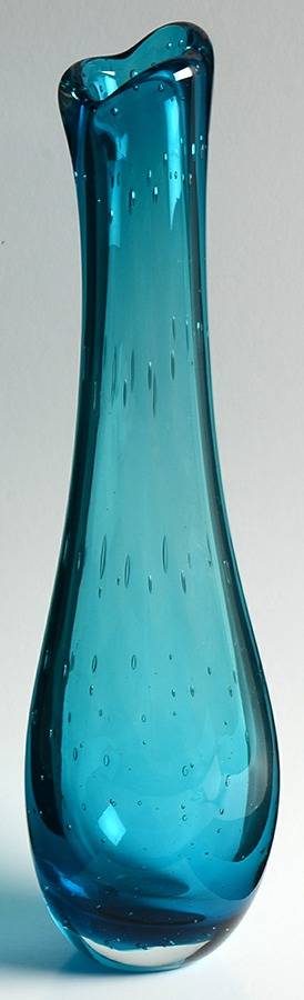 Vases #1816 12" Air Bubble Vase by Blenko-1