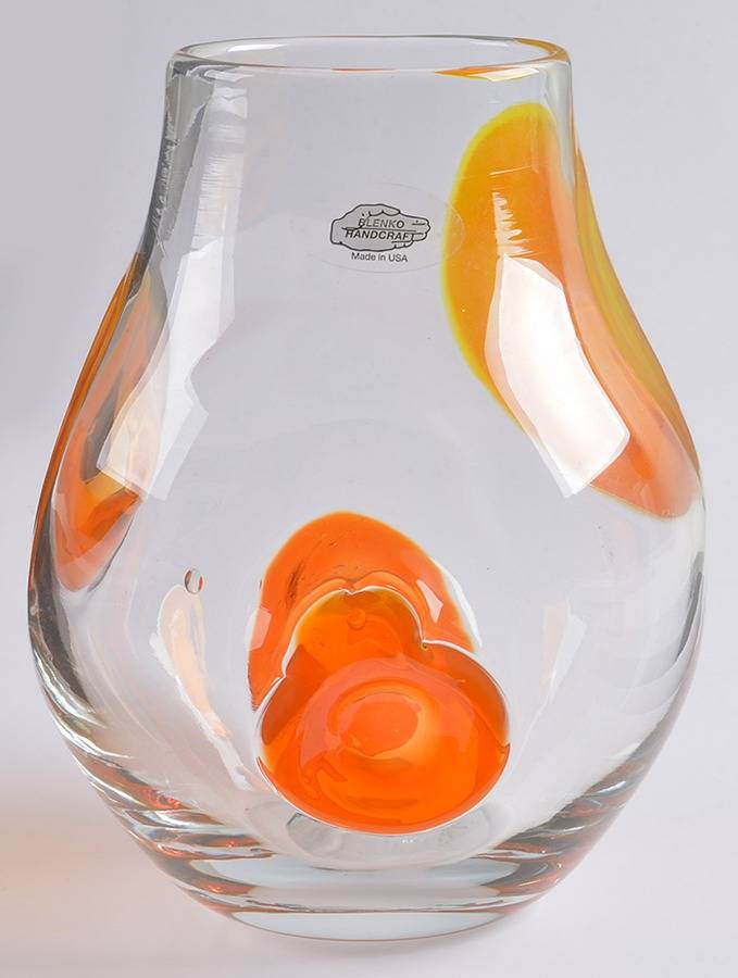Vases #5018 8" Dollop Vase by Blenko-1
