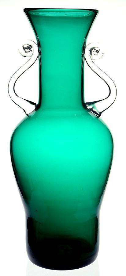Vases 14" #9733 Handled Vase by Blenko-1