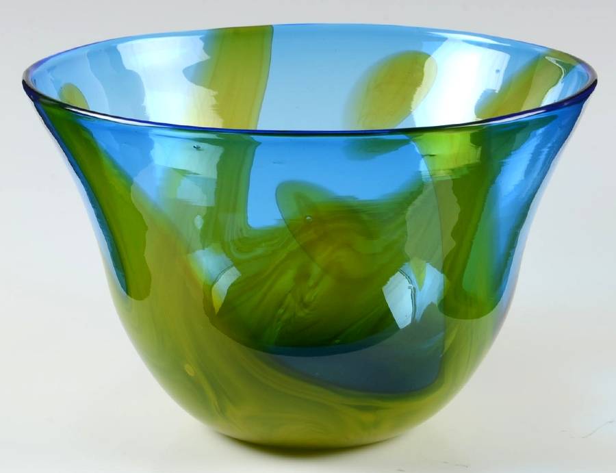 Bowls & Centerpieces #1906 11" Fire & Ice Bowl by Blenko-1