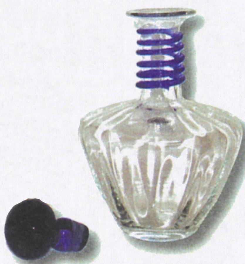 Decanters & Bottles #3315 Ring Decanter & Stopper by Blenko-1