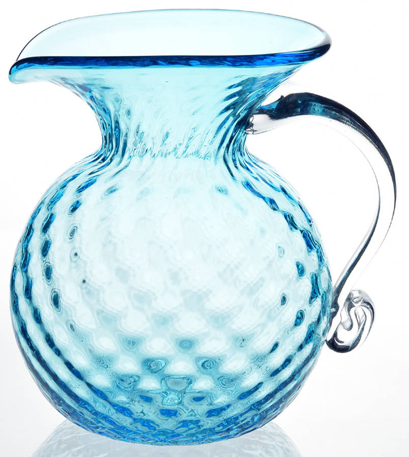 Pitchers & Jugs #1010D 8" Diamond Optic Pitcher by Blenko-1