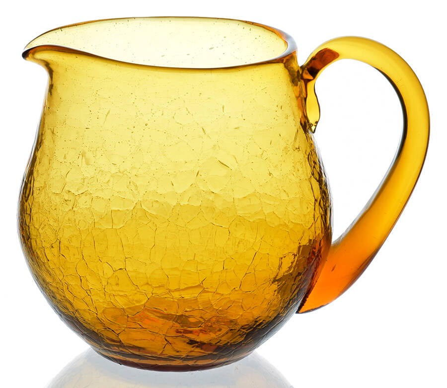 Pitchers & Jugs #C3750 Crackled 40 Oz Pitcher by Blenko-1