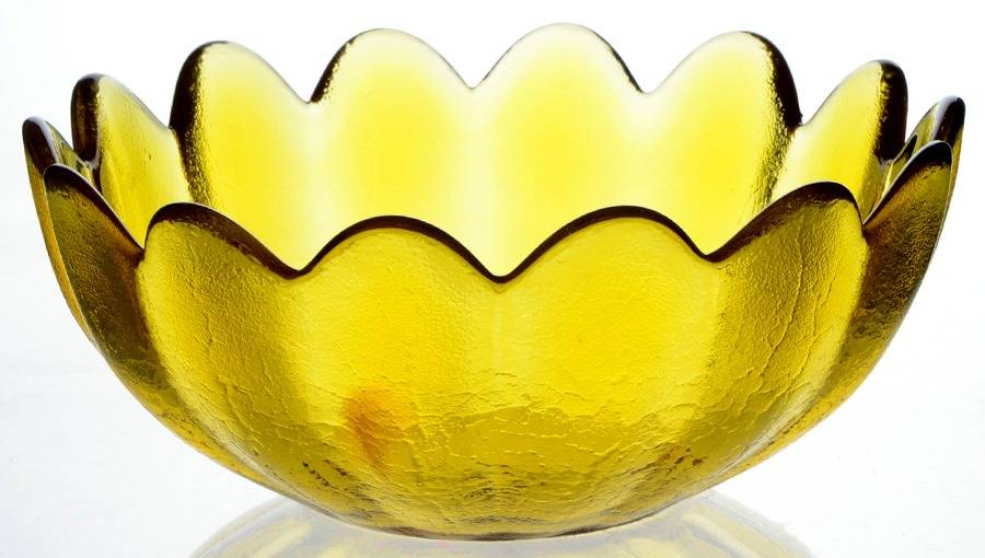 Bowls & Centerpieces #6143L 10" Scalloped Bowl by Blenko-1