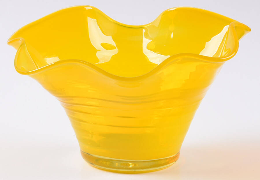 Bowls & Centerpieces #3744X 7'' Crimped Bowl by Blenko-1