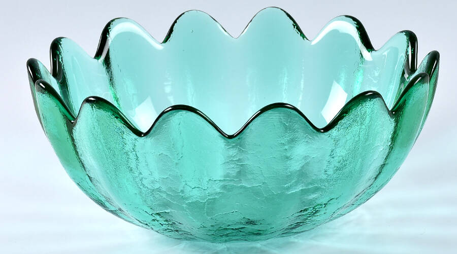 Bowls & Centerpieces #6143L 10" Scalloped Bowl by Blenko-1