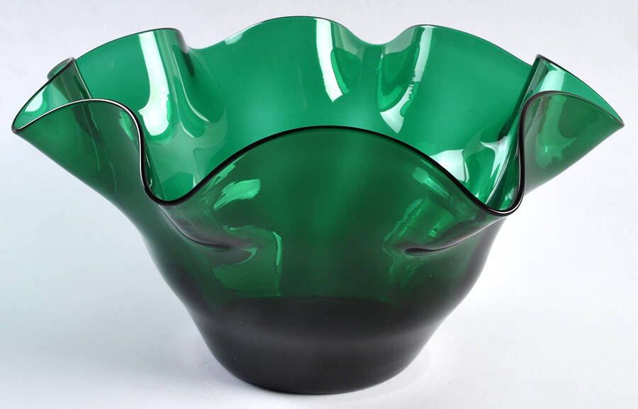 Bowls & Centerpieces #3716 11'' Ruffled Bowl by Blenko-1