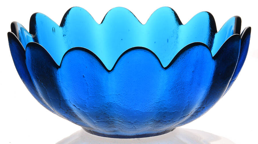 Bowls & Centerpieces #6143L 10" Scalloped Bowl by Blenko-1