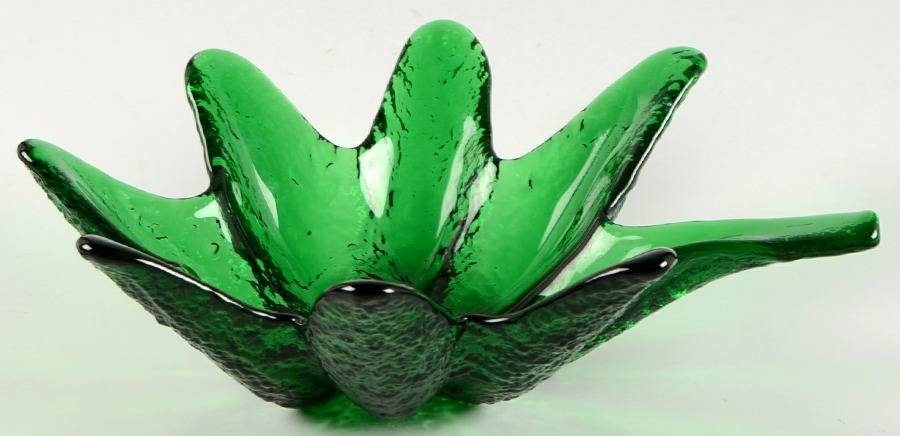 Bowls & Centerpieces #2303 7" Textured Star Bowl by Blenko-1