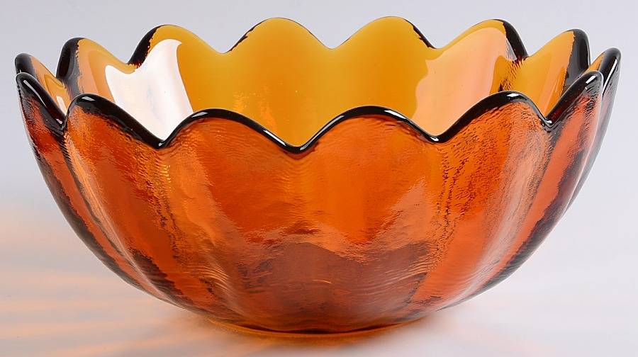 Bowls & Centerpieces #6143L 10" Scalloped Bowl by Blenko-1