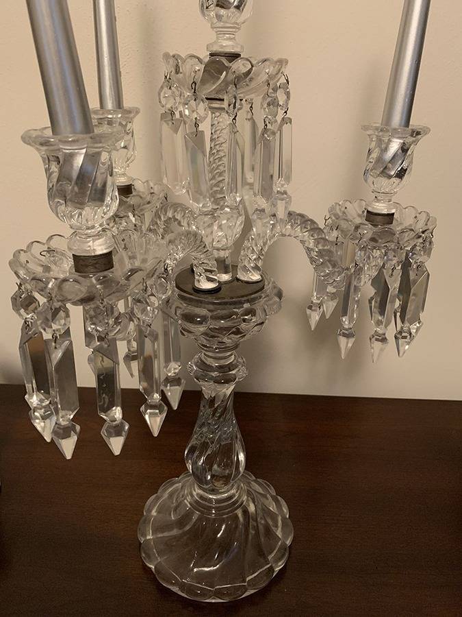 Bambous Prisms 4 Light with Candelabra by Baccarat-1
