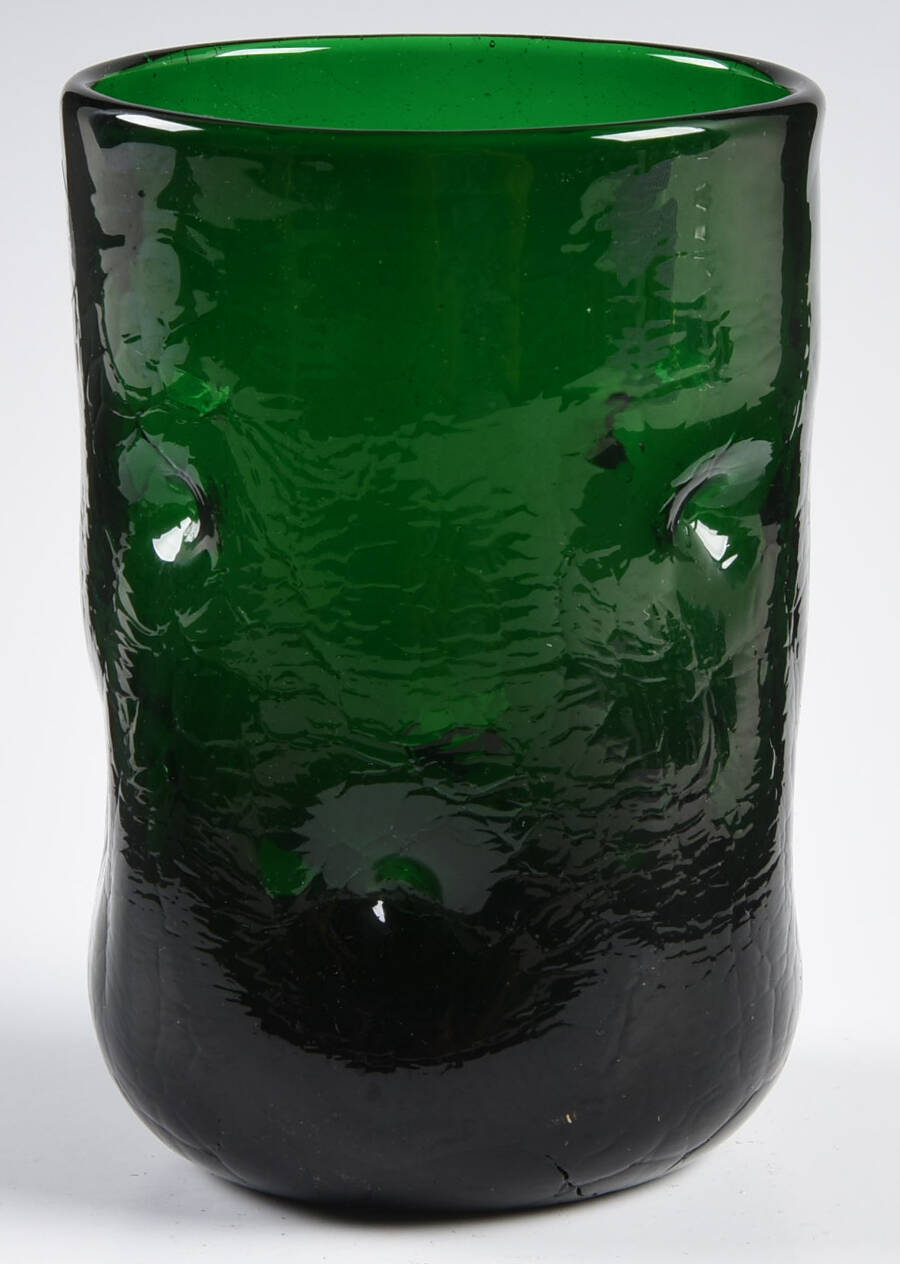Tumblers (Various Colors and Lines) #418S 12 Oz Crackled Tumbler by Blenko-1