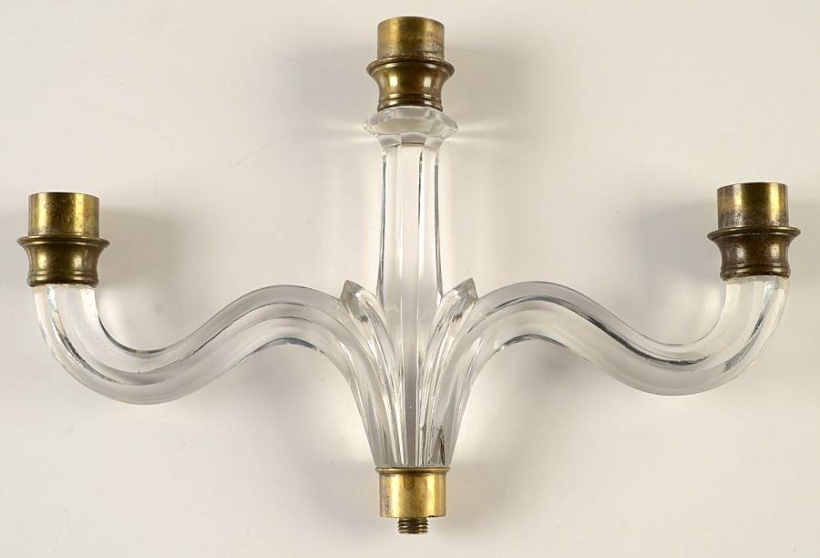 Classical Lady 3 Light Candelabra Arm by Baccarat-1